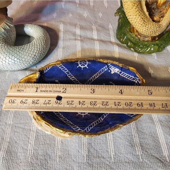 DECOUPAGE ANCHORS & STEERING WHEEL OYSTER SHELL - Picture 5 of 7